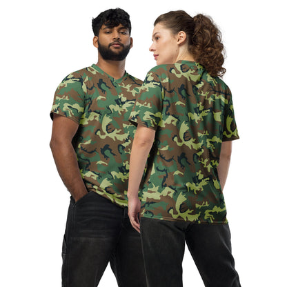 Chinese Type 99 Woodland CAMO unisex sports jersey - 2XS - Sports Jerseys