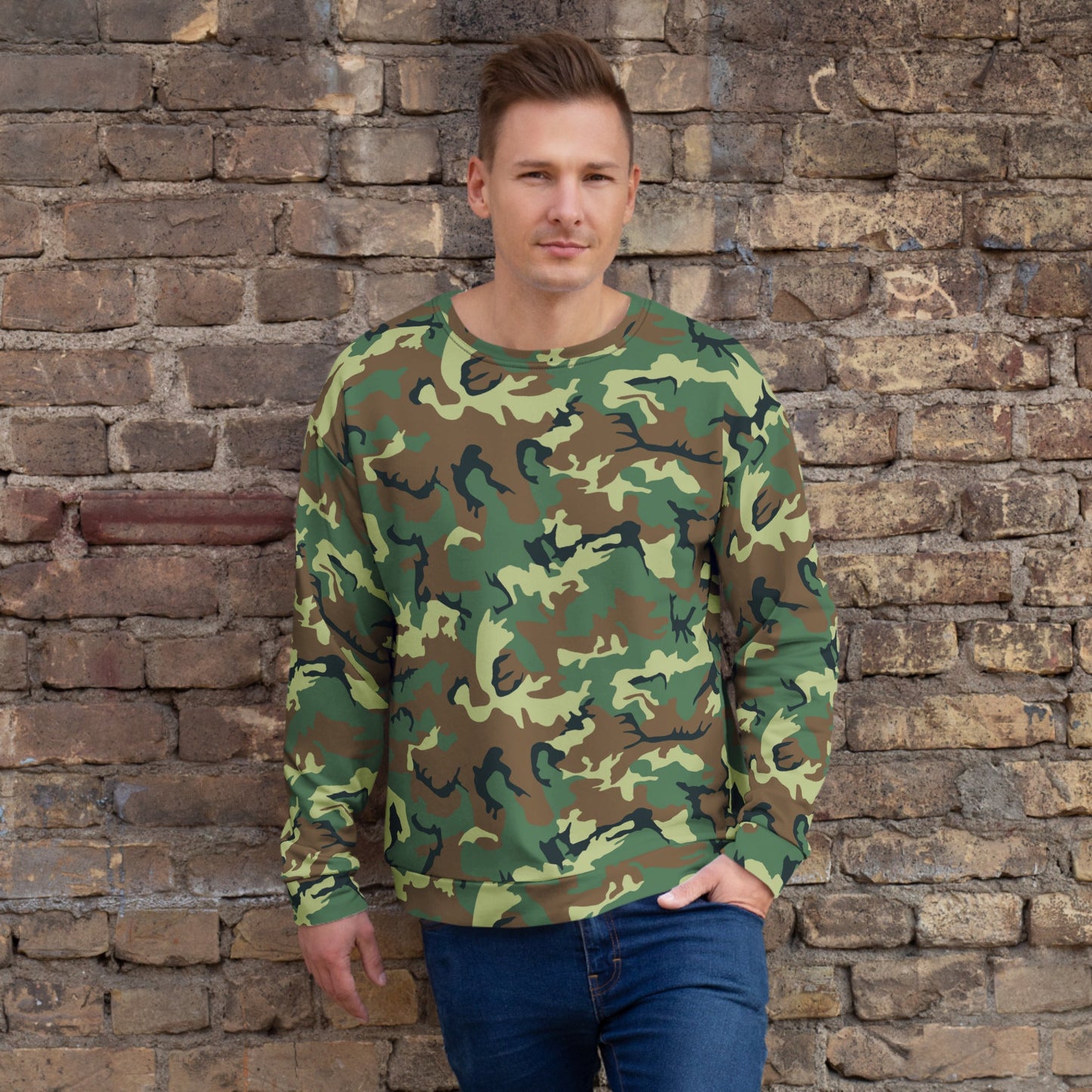 Chinese Type 99 Woodland CAMO Unisex Sweatshirt - 2XS - Sweatshirts