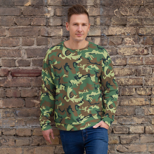 Chinese Type 99 Woodland CAMO Unisex Sweatshirt - 2XS - Sweatshirts