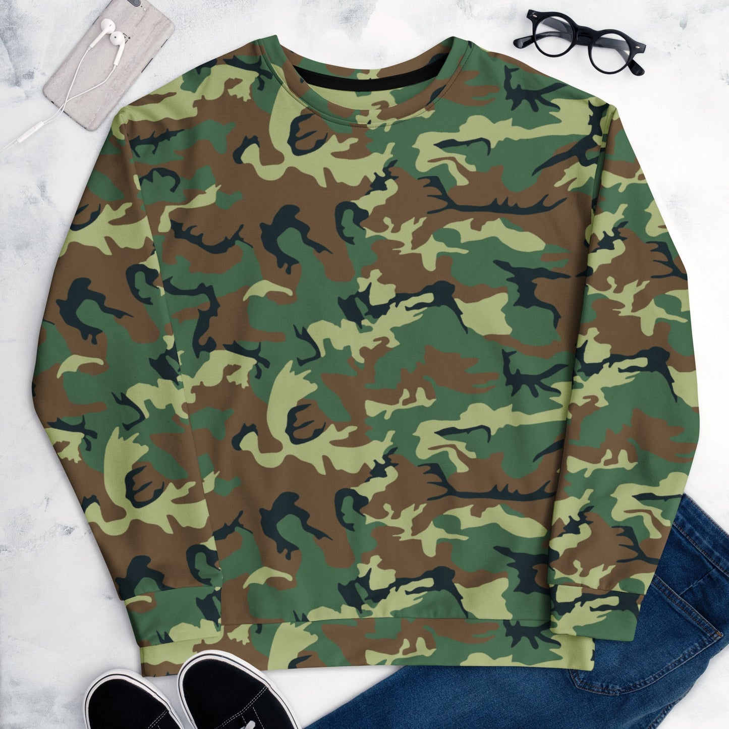 Chinese Type 99 Woodland CAMO Unisex Sweatshirt - Sweatshirts