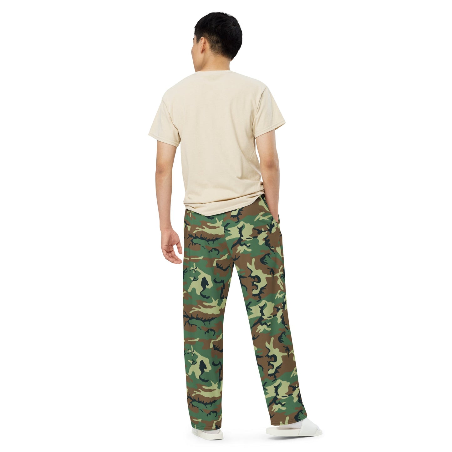 Chinese Type 99 Woodland CAMO unisex wide-leg pants - Wide-leg Pants