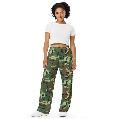Chinese Type 99 Woodland CAMO unisex wide-leg pants - Wide-leg Pants