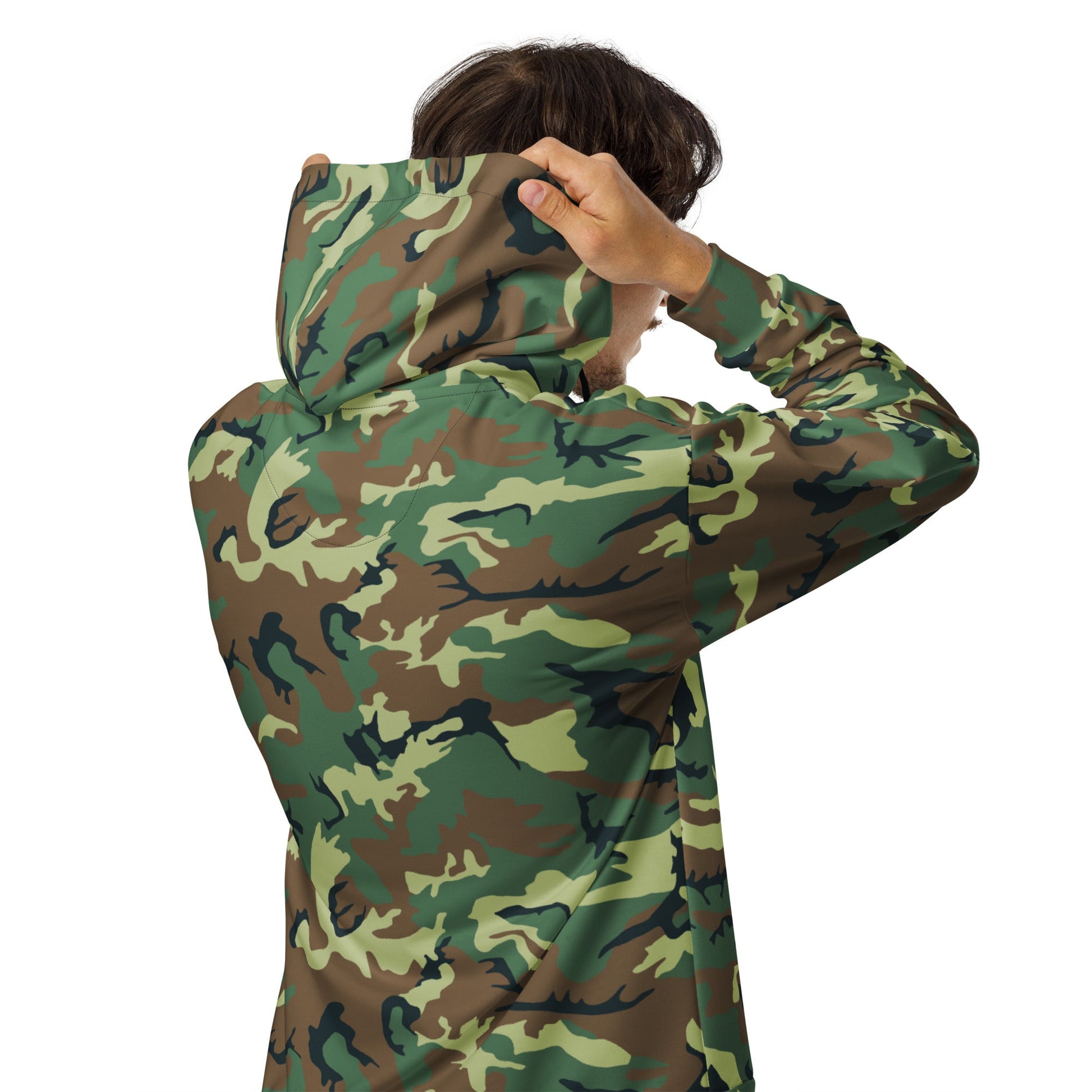 Chinese Type 99 Woodland CAMO Unisex Zip Hoodie