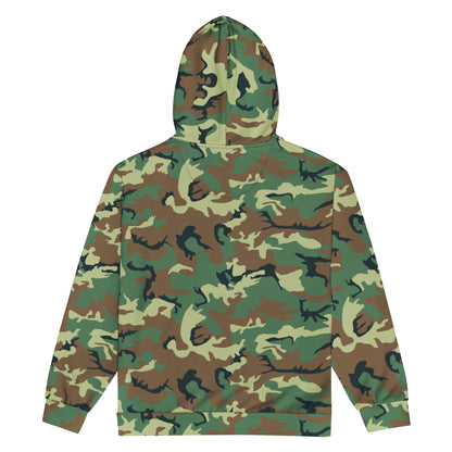 Chinese Type 99 Woodland CAMO Unisex Zip Hoodie