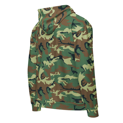 Chinese Type 99 Woodland CAMO Unisex Zip Hoodie