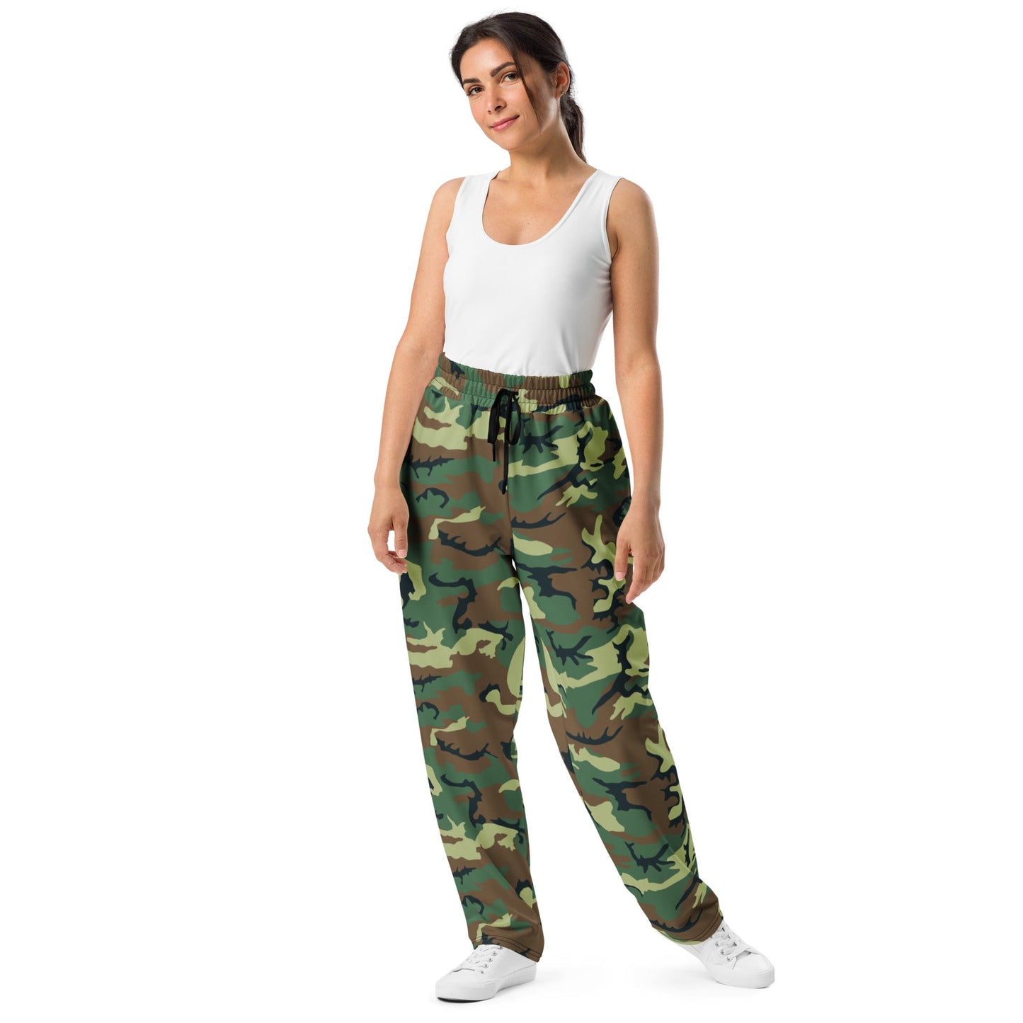 Chinese Type 99 Woodland CAMO Unisex Wide-Leg Joggers
