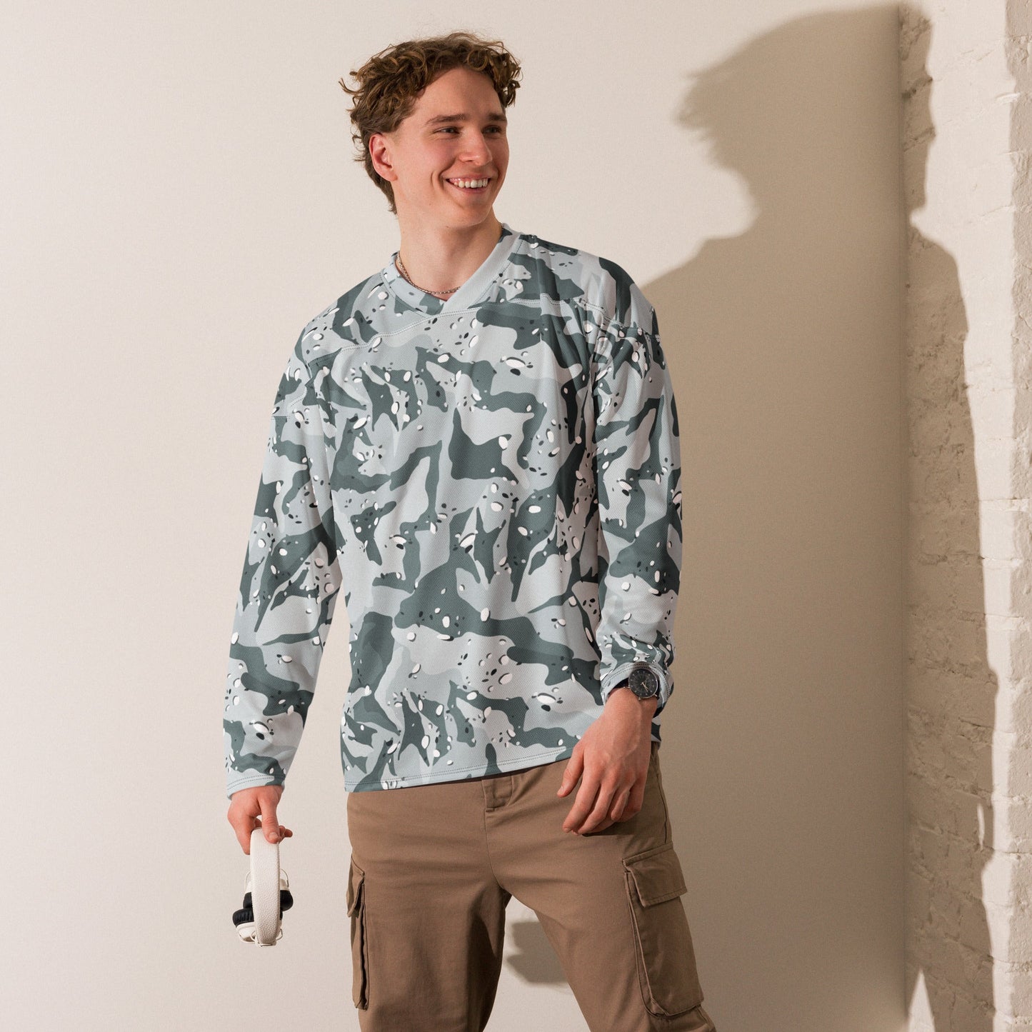 Chocolate Chip Arctic CAMO hockey fan jersey - Hockey Jerseys