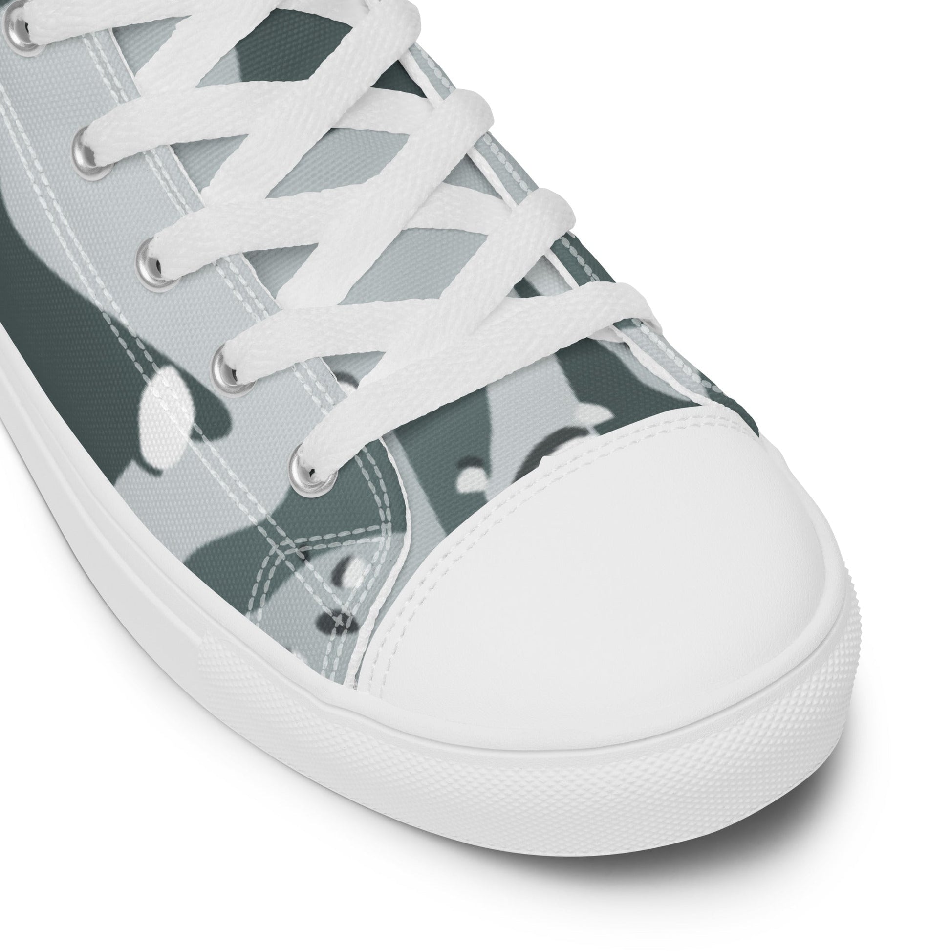 Chocolate Chip Arctic CAMO Mens high top canvas shoes - High Top Canvas Shoes