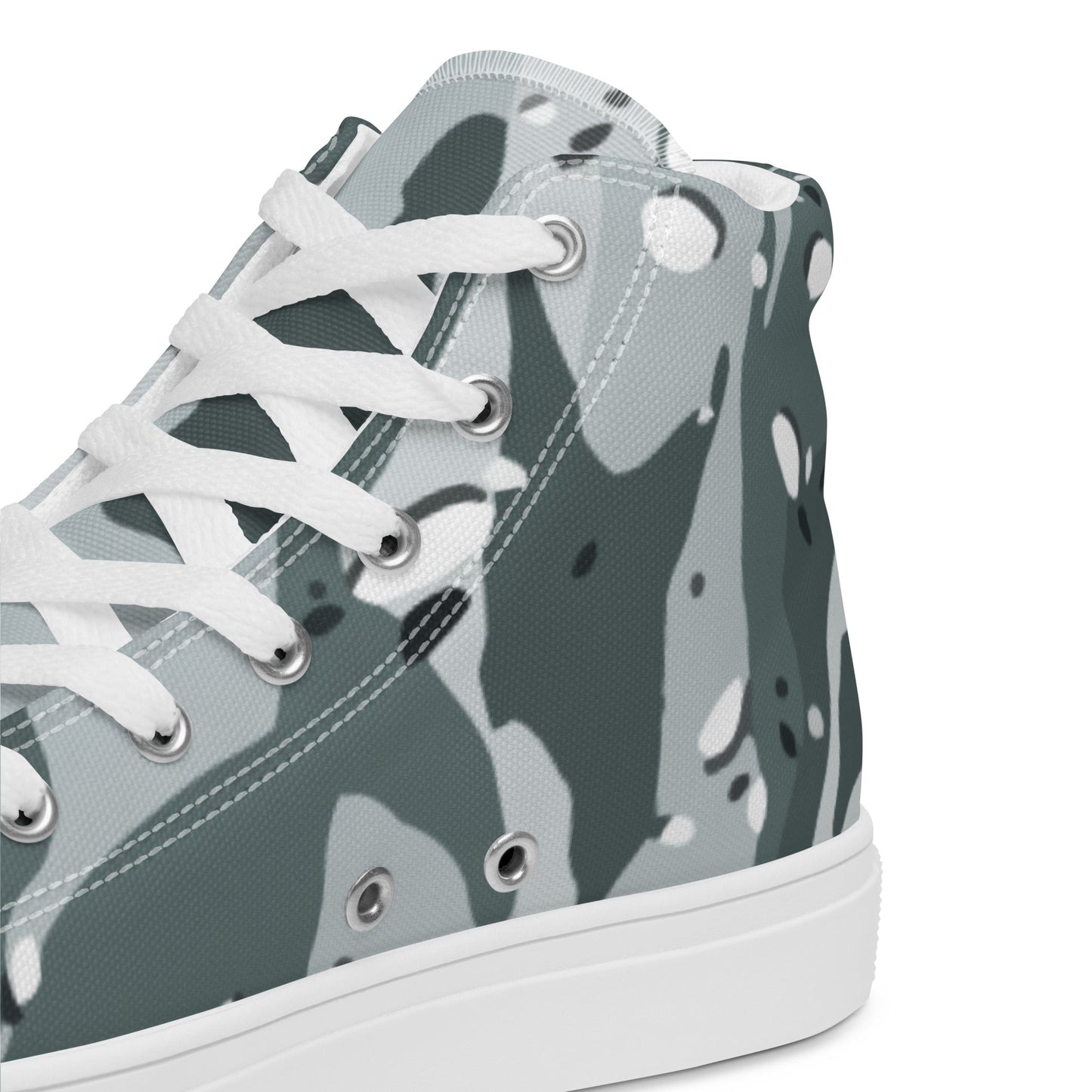 Chocolate Chip Arctic CAMO Mens high top canvas shoes - High Top Canvas Shoes