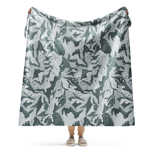 Chocolate Chip Arctic CAMO Sherpa blanket - 60″×80″ - Blankets