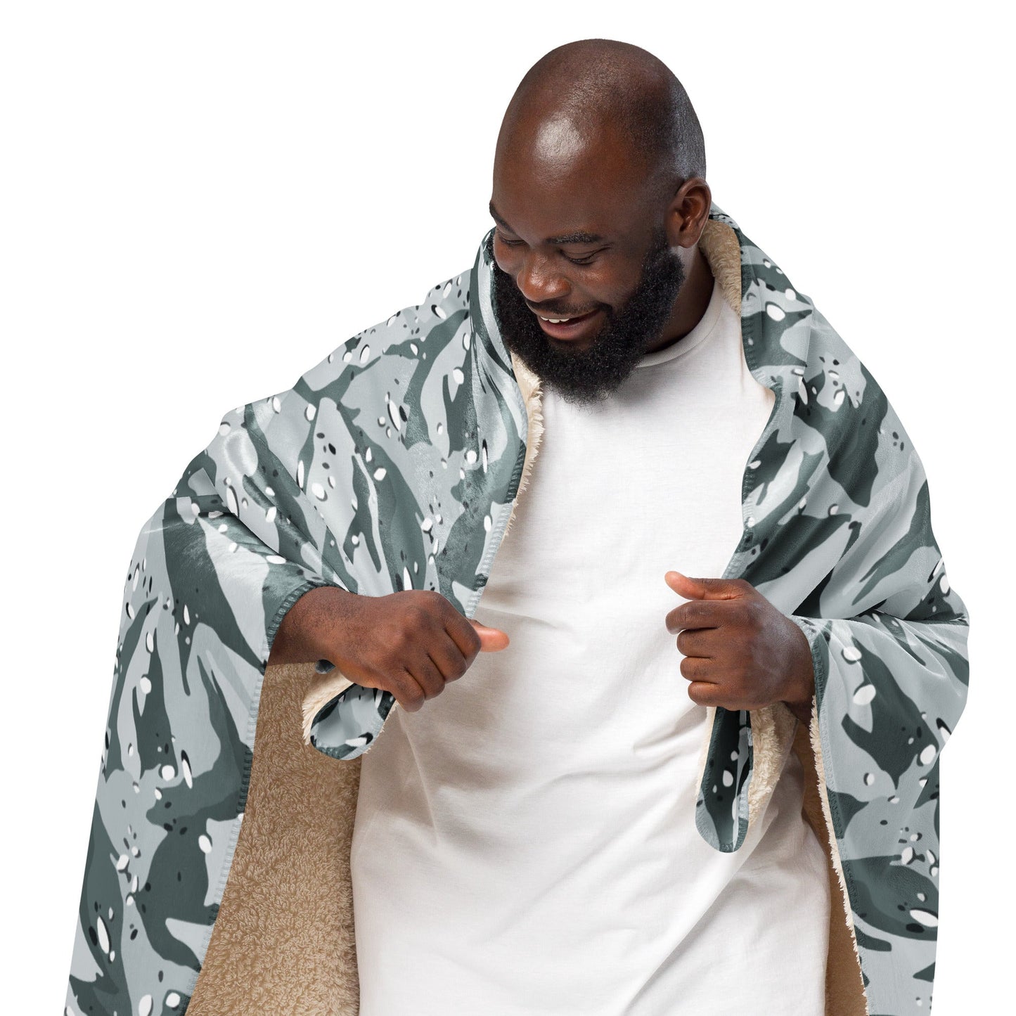 Chocolate Chip Arctic CAMO Sherpa blanket - Blankets