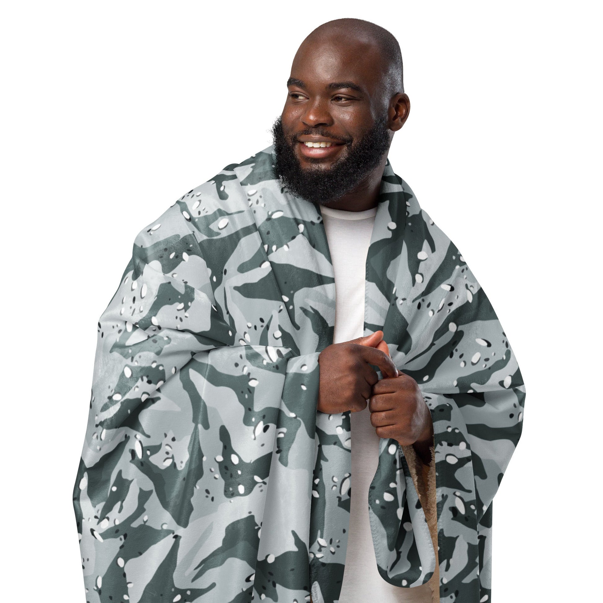 Chocolate Chip Arctic CAMO Sherpa blanket - Blankets