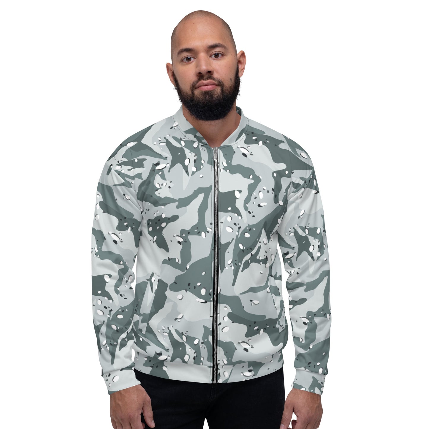 Chocolate Chip Arctic CAMO Unisex Bomber Jacket - Jackets