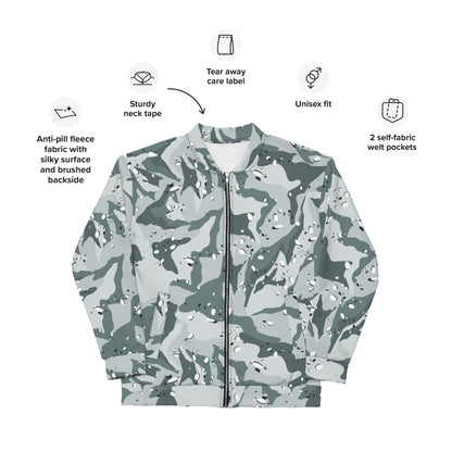 Chocolate Chip Arctic CAMO Unisex Bomber Jacket - Jackets