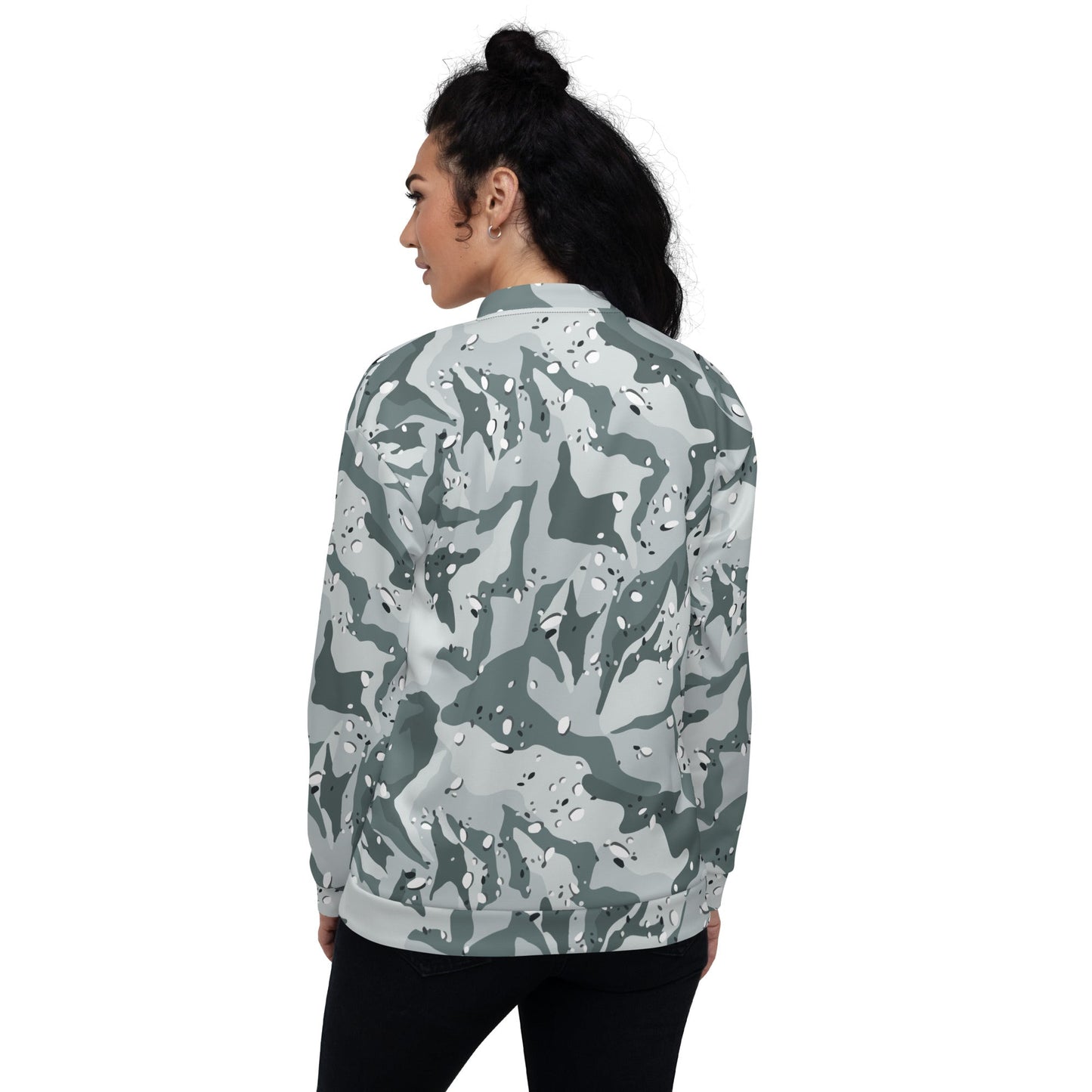 Chocolate Chip Arctic CAMO Unisex Bomber Jacket - Jackets