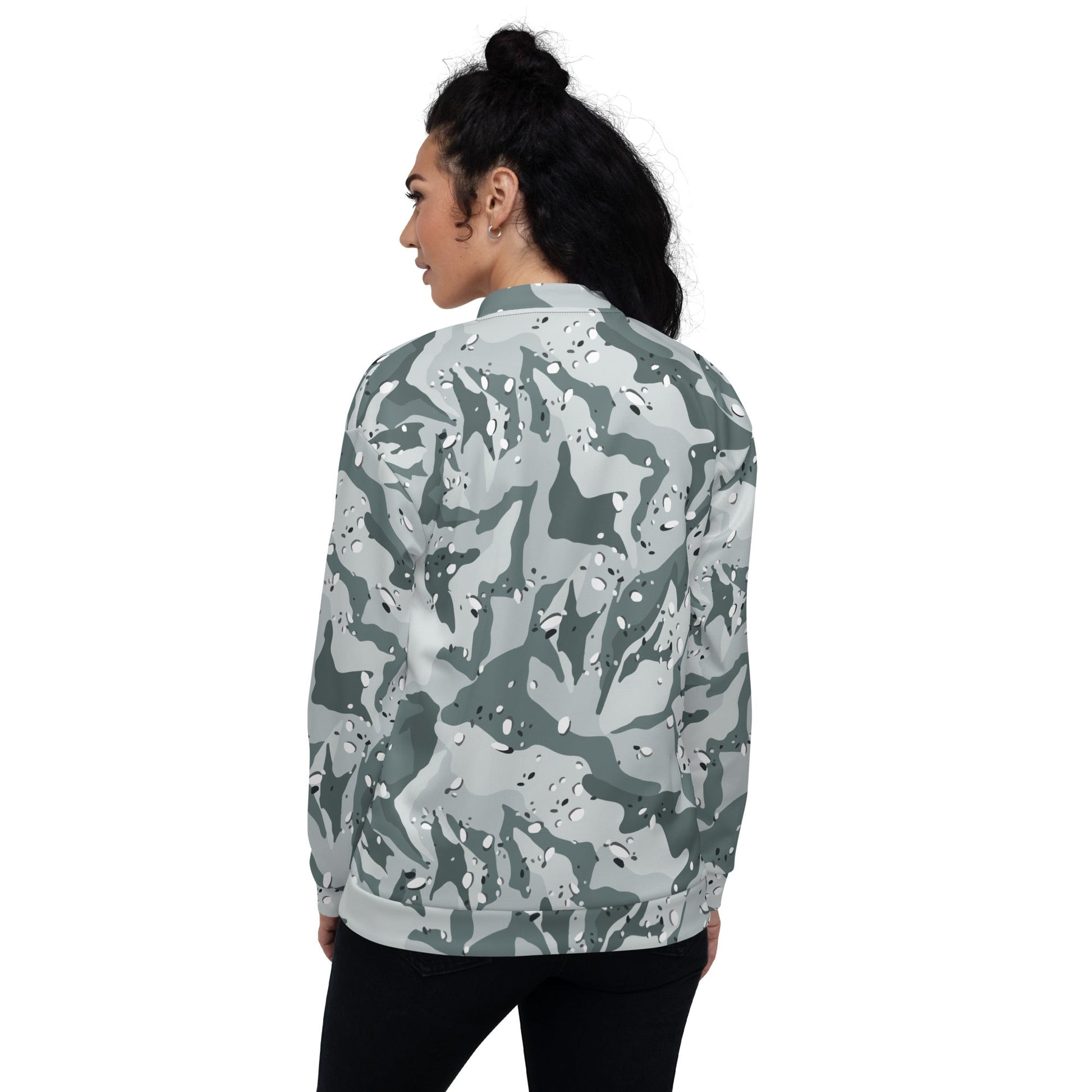 Chocolate Chip Arctic CAMO Unisex Bomber Jacket - Jackets