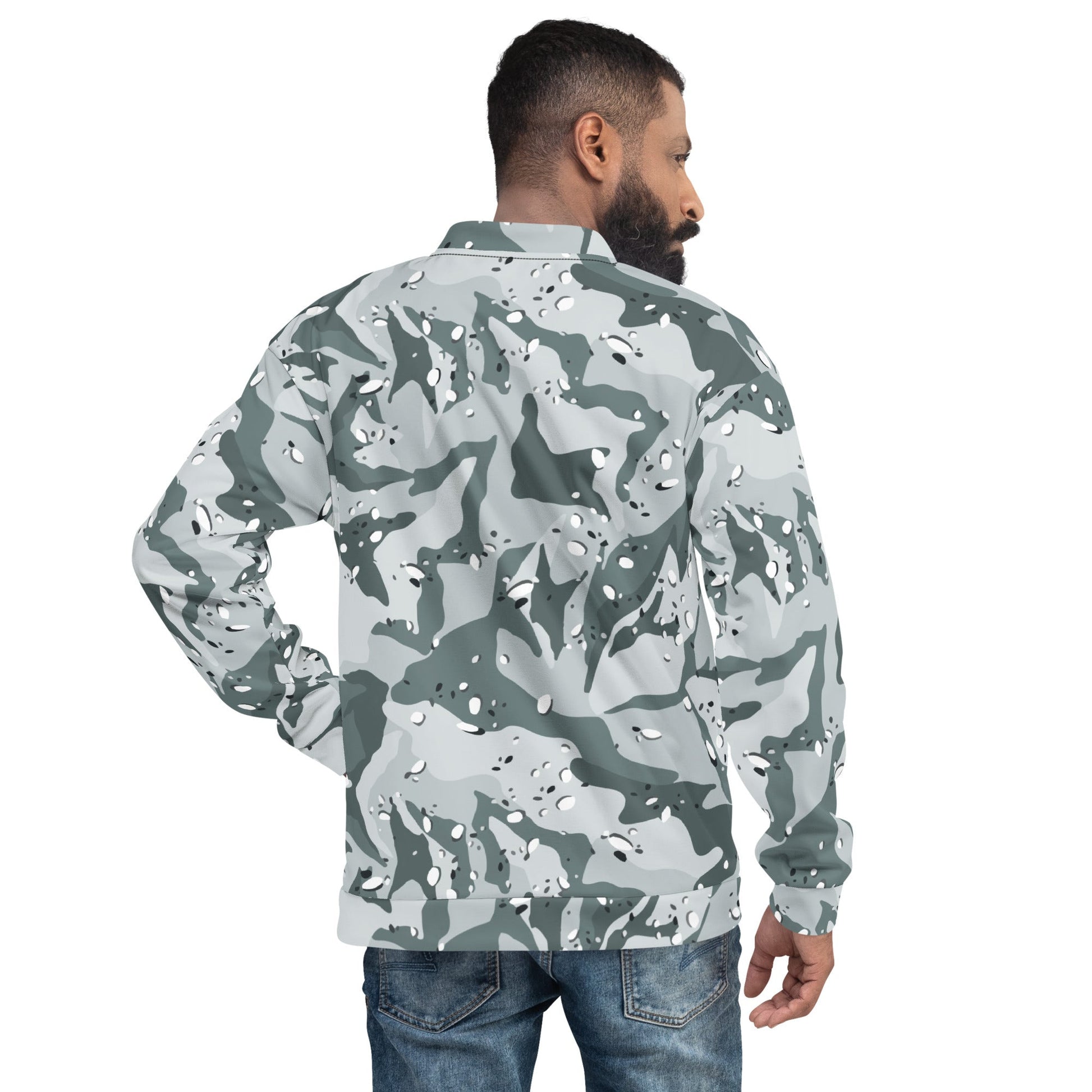 Chocolate Chip Arctic CAMO Unisex Bomber Jacket - Jackets