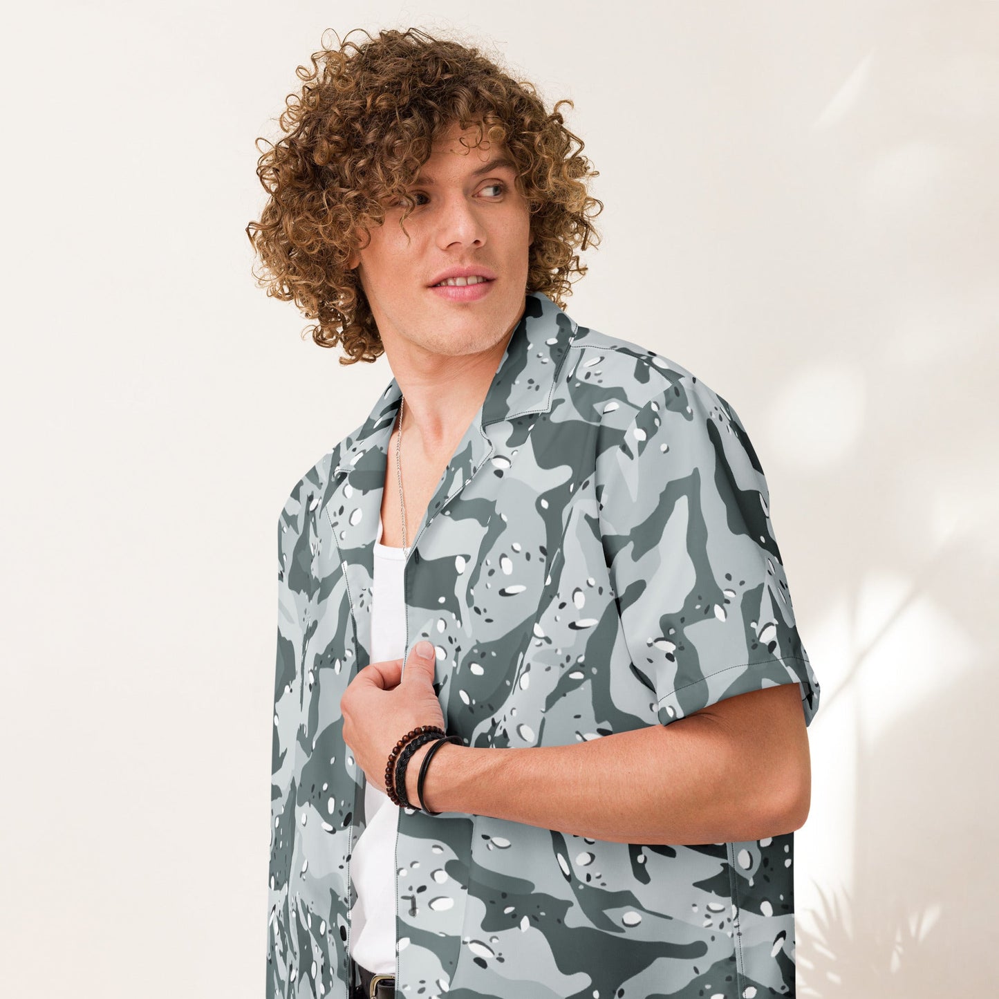 Chocolate Chip Arctic CAMO Unisex button shirt - Button Shirts