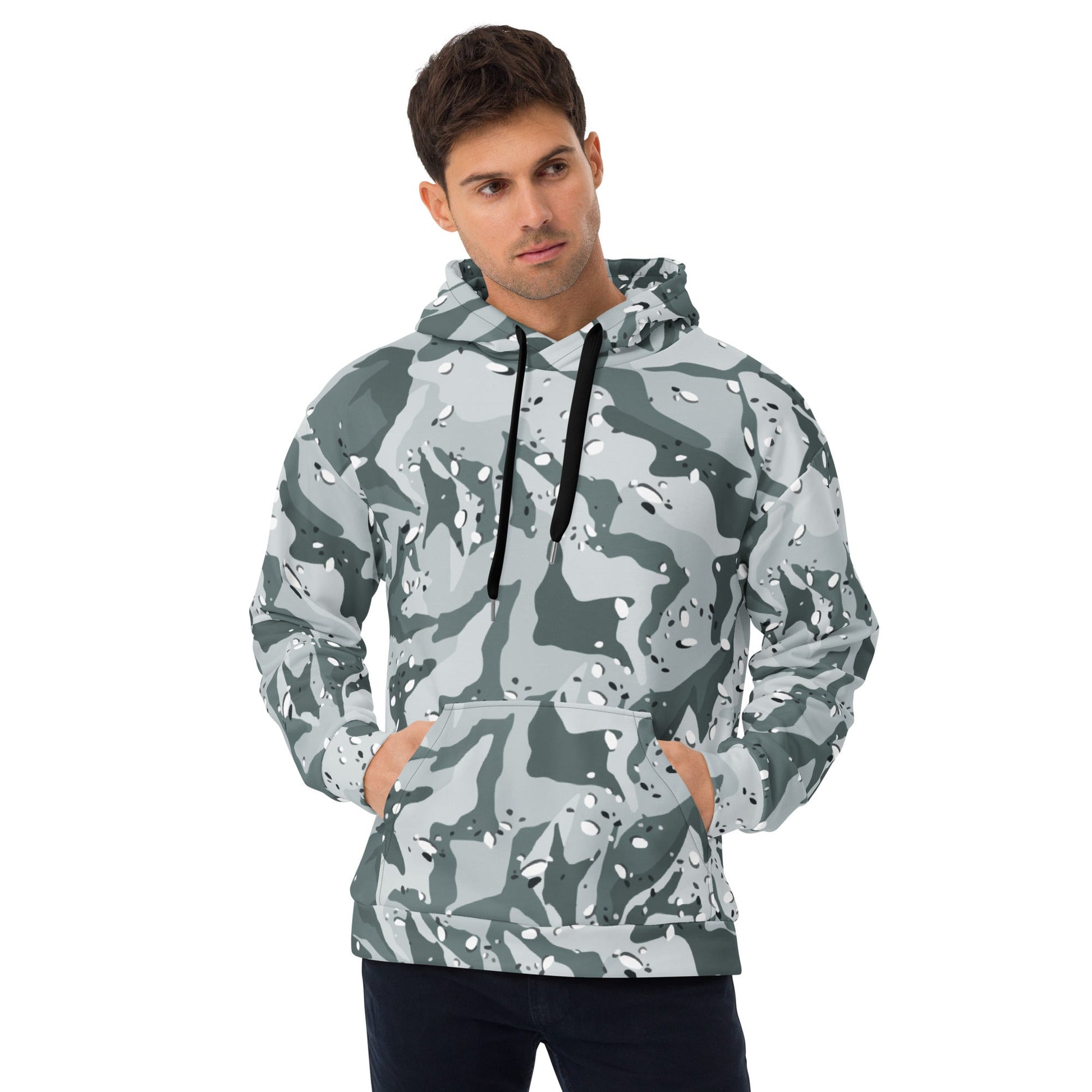 Chocolate Chip Arctic CAMO Unisex Hoodie - 2XS - Hoodies