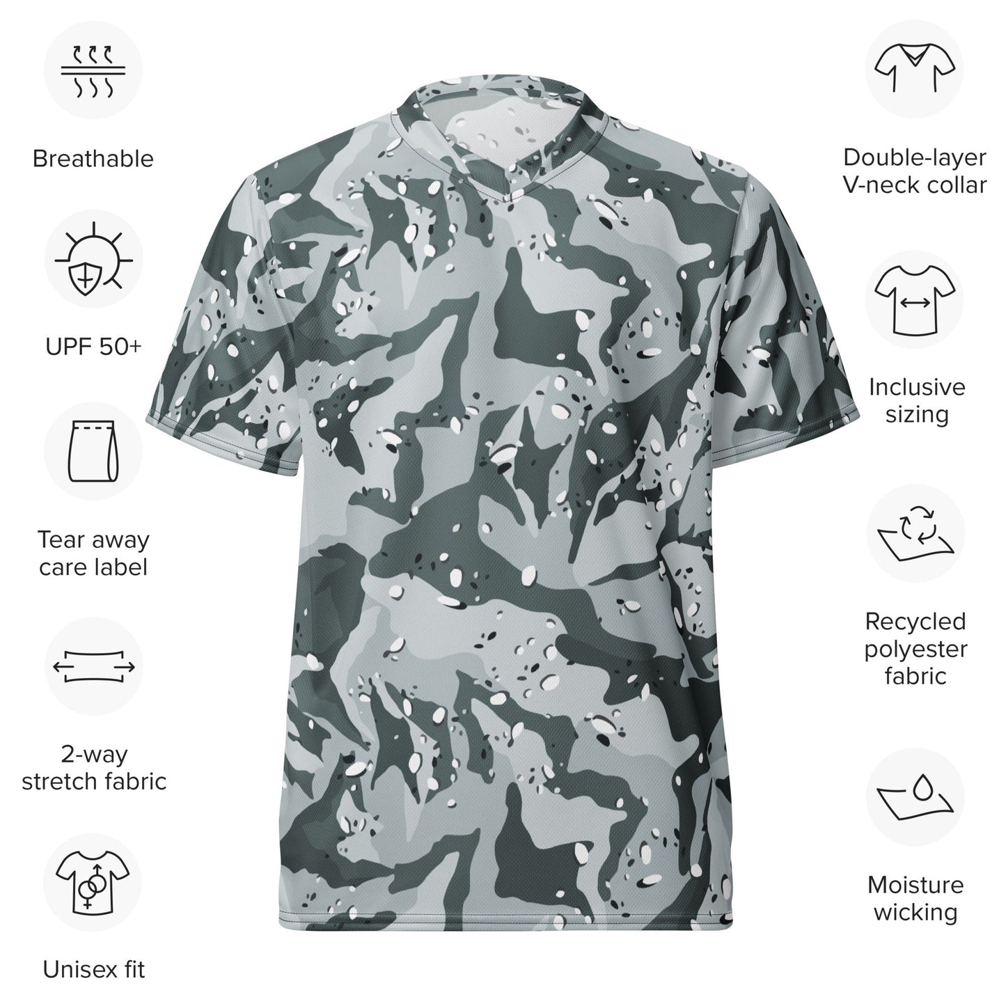 Chocolate Chip Arctic CAMO unisex sports jersey - Sports Jerseys