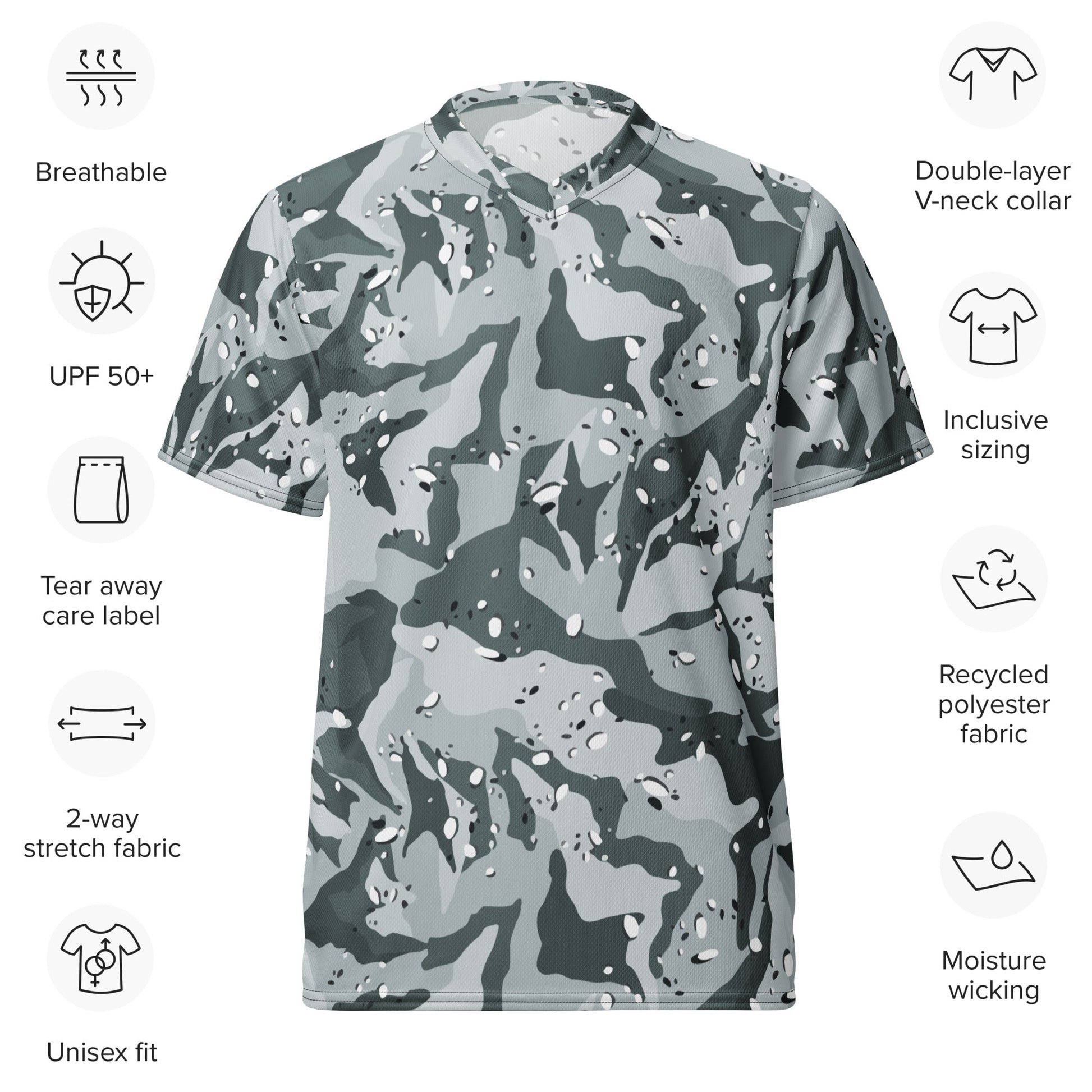 Chocolate Chip Arctic CAMO unisex sports jersey - Sports Jerseys