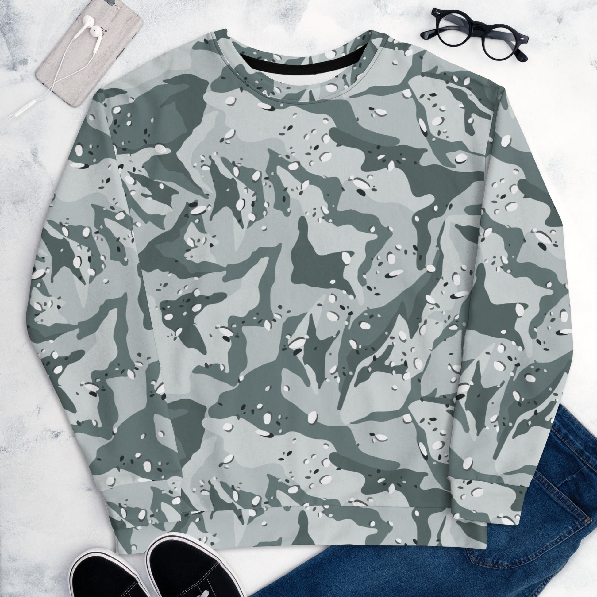 Chocolate Chip Arctic CAMO Unisex Sweatshirt - Sweatshirts