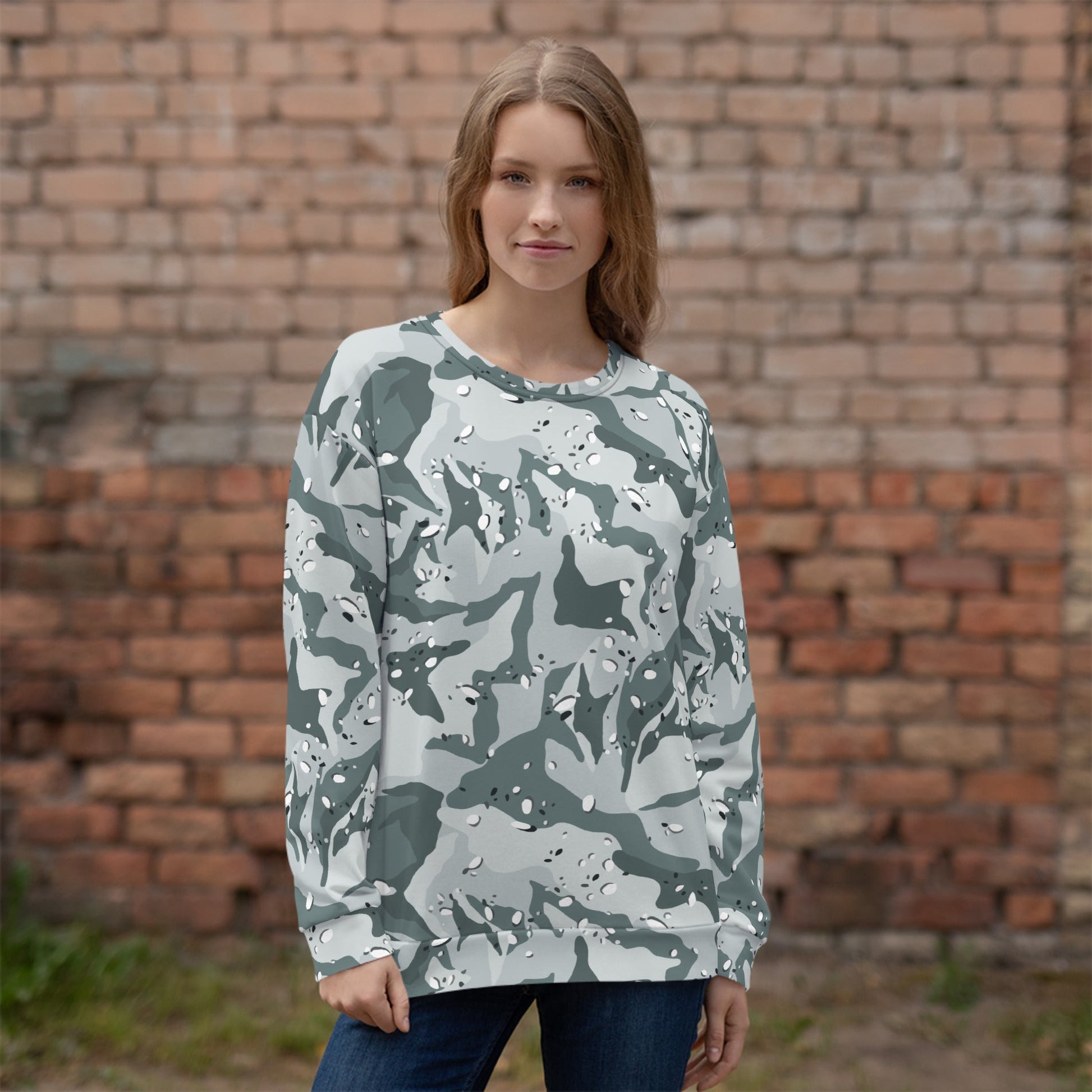 Chocolate Chip Arctic CAMO Unisex Sweatshirt - Sweatshirts