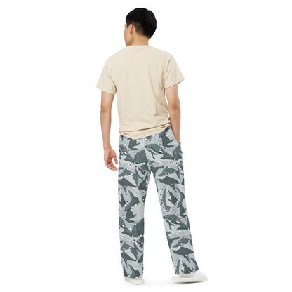 Chocolate Chip Arctic CAMO unisex wide-leg pants - Wide-leg Pants