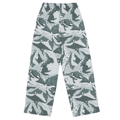 Chocolate Chip Arctic CAMO unisex wide-leg pants - Wide-leg Pants
