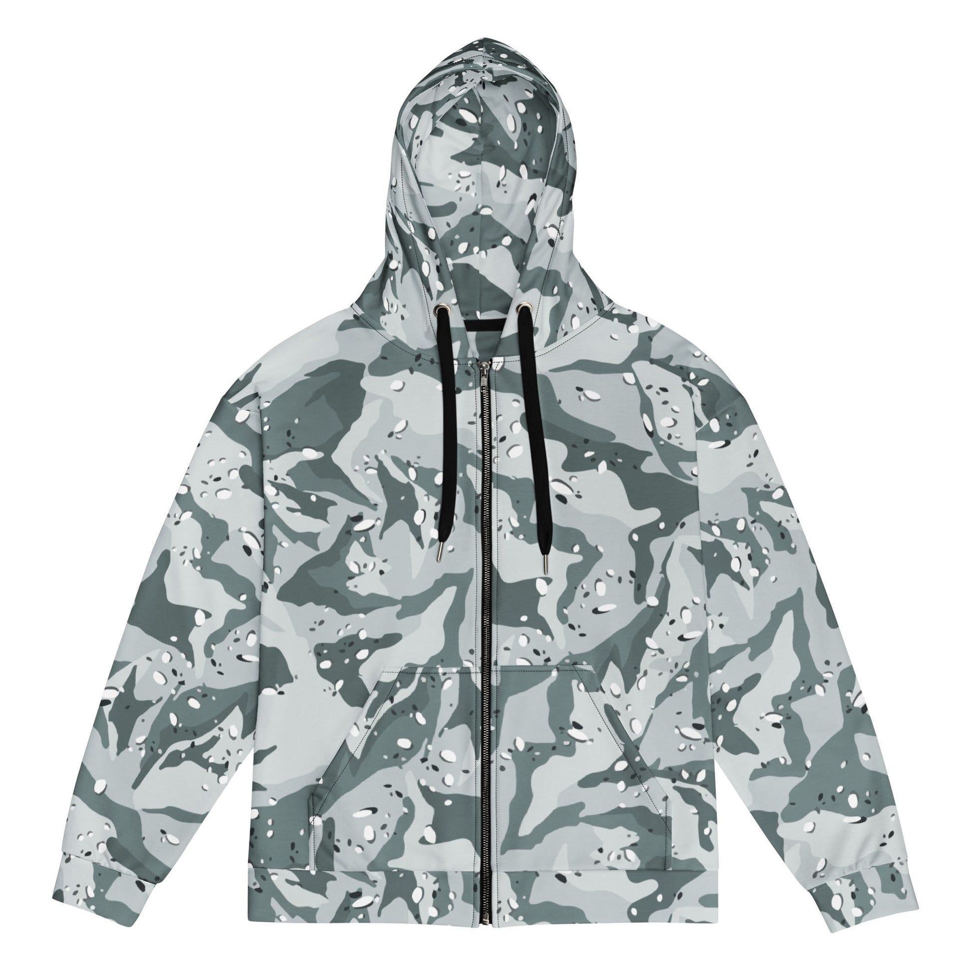 Chocolate Chip Arctic CAMO Unisex zip hoodie - 2XS - Zip Hoodies