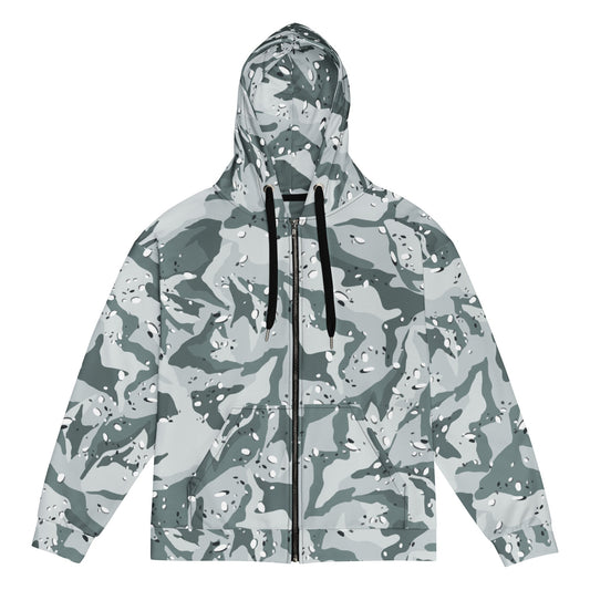 Chocolate Chip Arctic CAMO Unisex zip hoodie - 2XS - Zip Hoodies