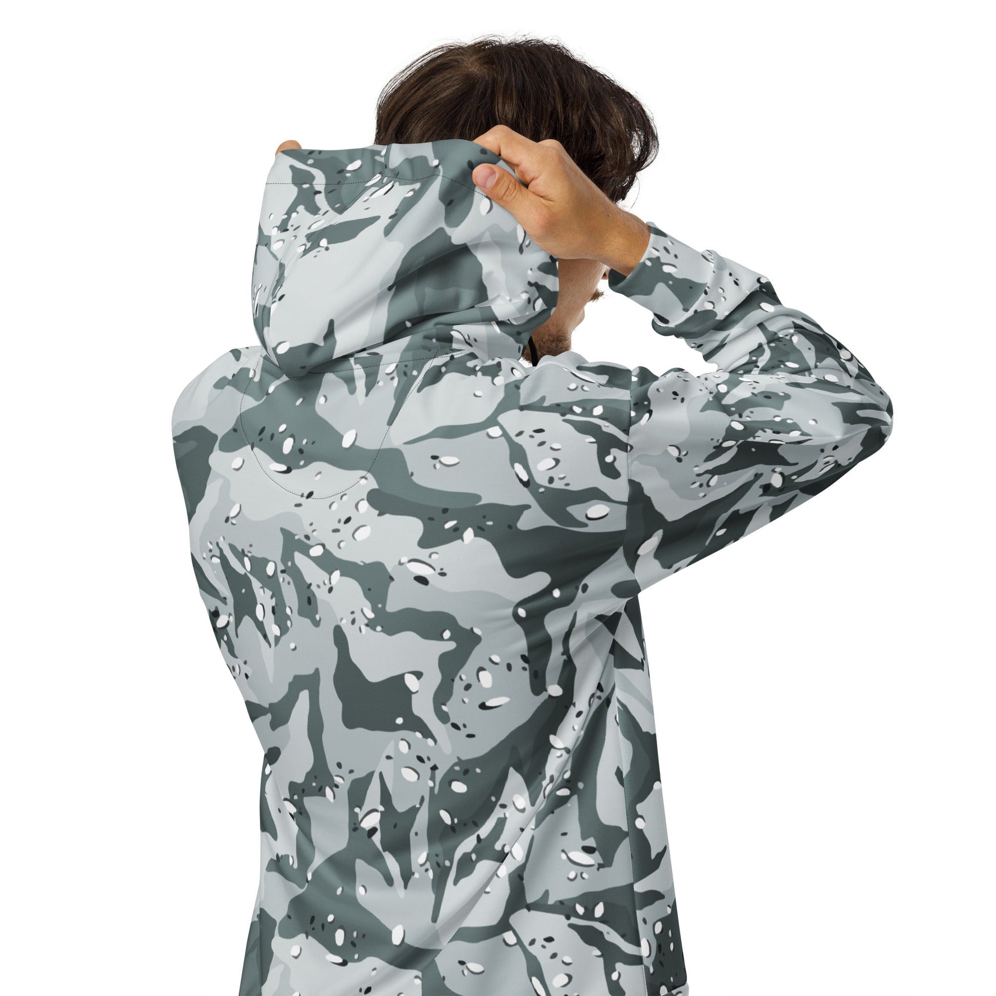 Chocolate Chip Arctic CAMO Unisex zip hoodie - Zip Hoodies