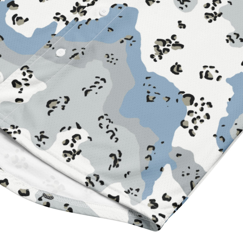 Chocolate Chip Polar Ice CAMO Unisex Baseball Jersey