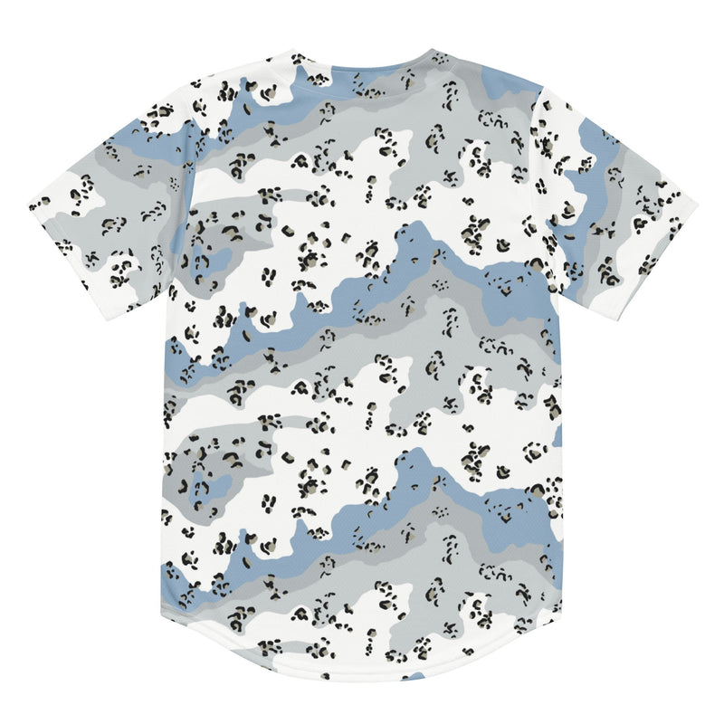 Chocolate Chip Polar Ice CAMO Unisex Baseball Jersey