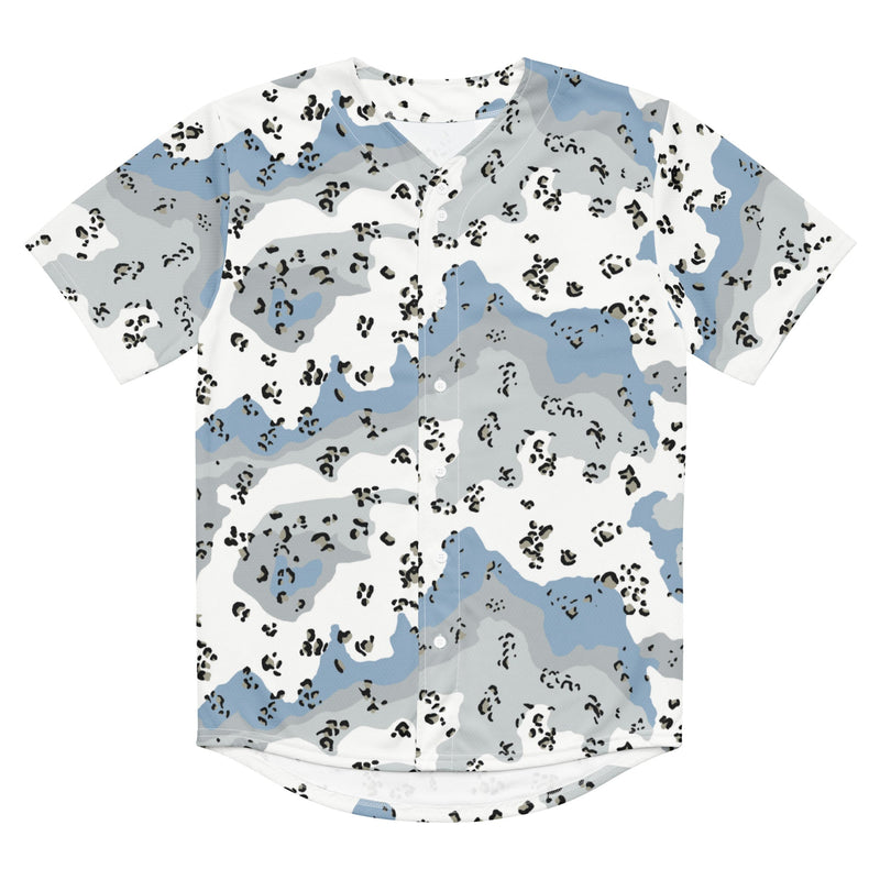 Chocolate Chip Polar Ice CAMO Unisex Baseball Jersey