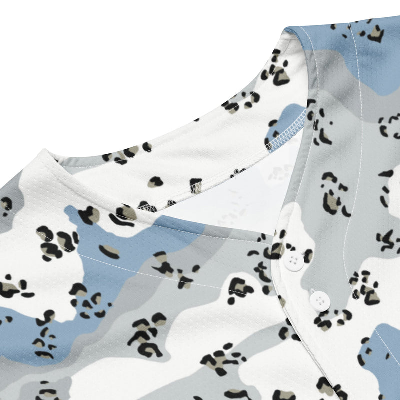 Chocolate Chip Polar Ice CAMO Unisex Baseball Jersey