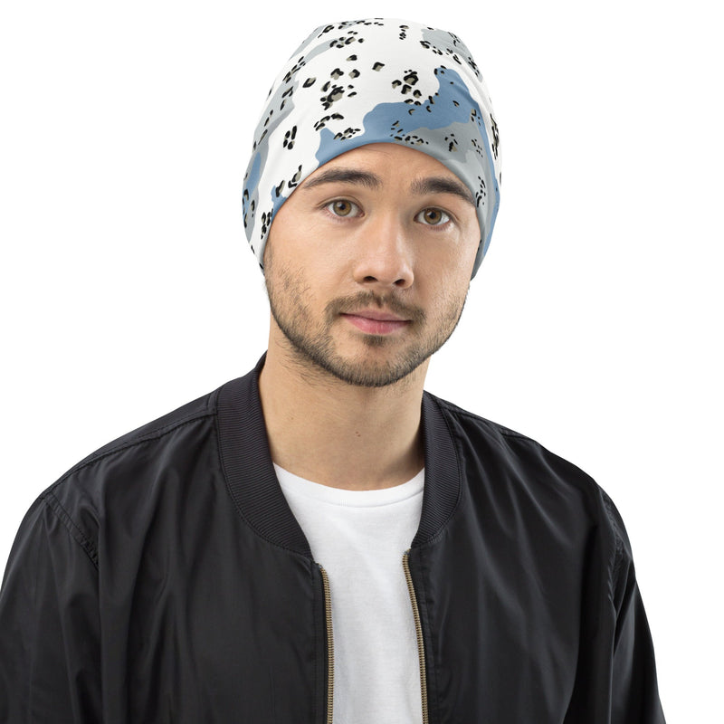 Chocolate Chip Polar Ice CAMO Beanie - S