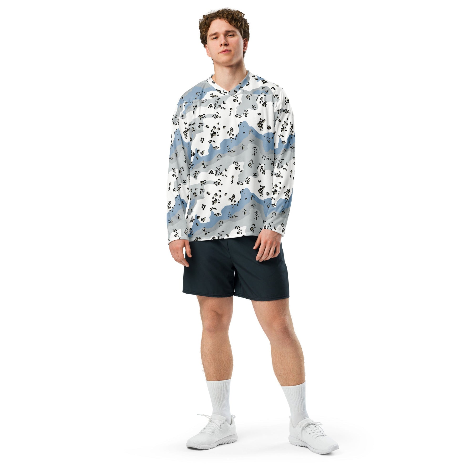 Chocolate Chip Polar Ice CAMO hockey fan jersey - Hockey Jerseys