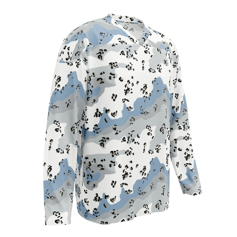 Chocolate Chip Polar Ice CAMO Unisex Hockey Fan Jersey