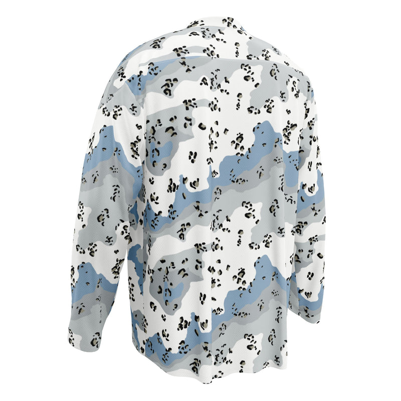 Chocolate Chip Polar Ice CAMO Unisex Hockey Fan Jersey