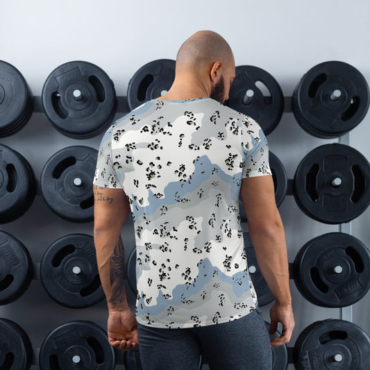 Chocolate Chip Polar Ice CAMO Mens athletic t-shirt - Athletic T-Shirts