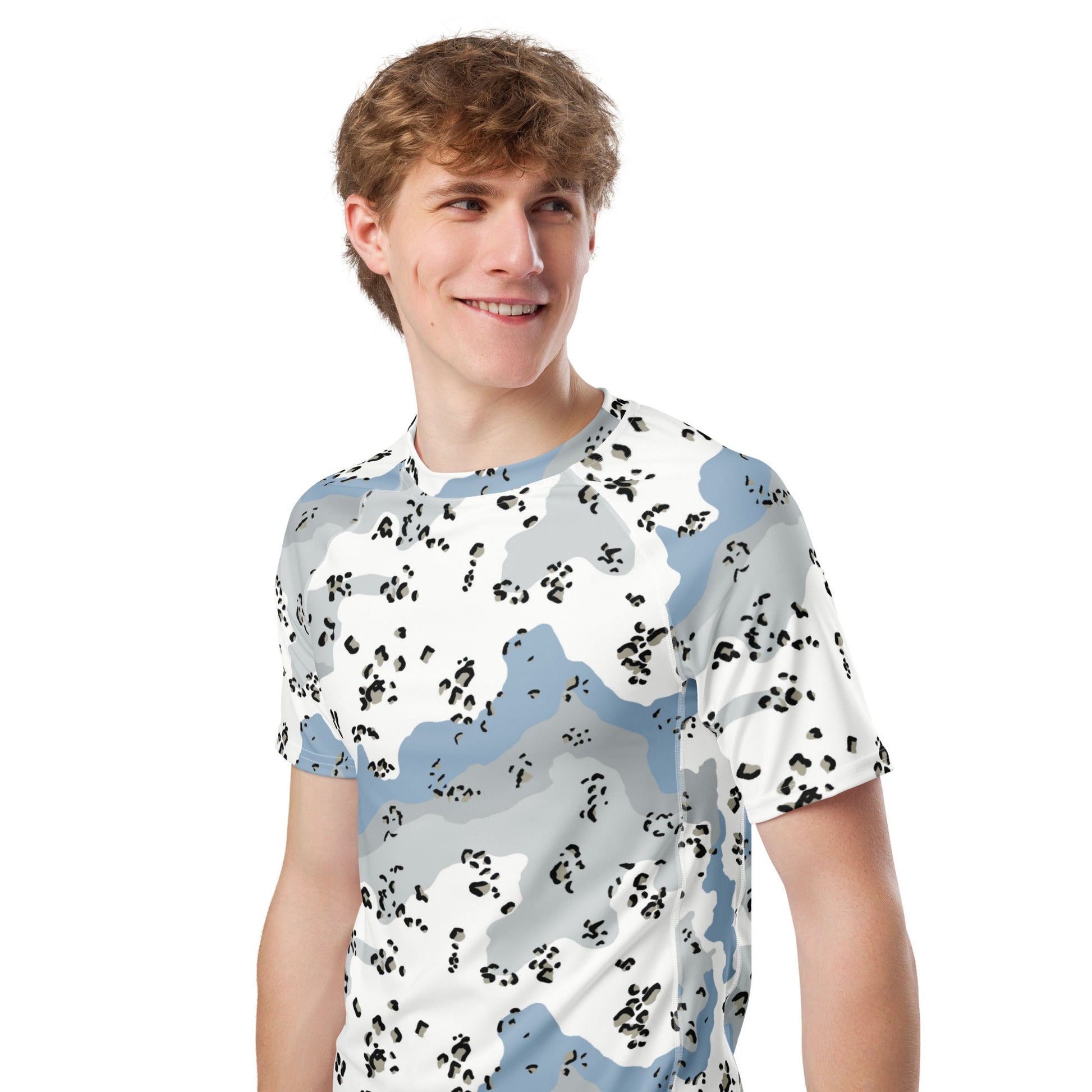 Chocolate Chip Polar Ice CAMO Mens Short-Sleeve Rash Guard - Short-sleeve Guards