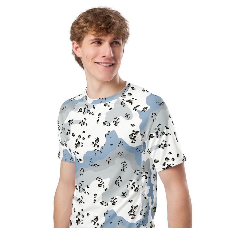 Chocolate Chip Polar Ice CAMO Mens Short-Sleeve Rash Guard - SS