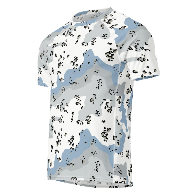 Chocolate Chip Polar Ice CAMO Mens Short-Sleeve Rash Guard - SS