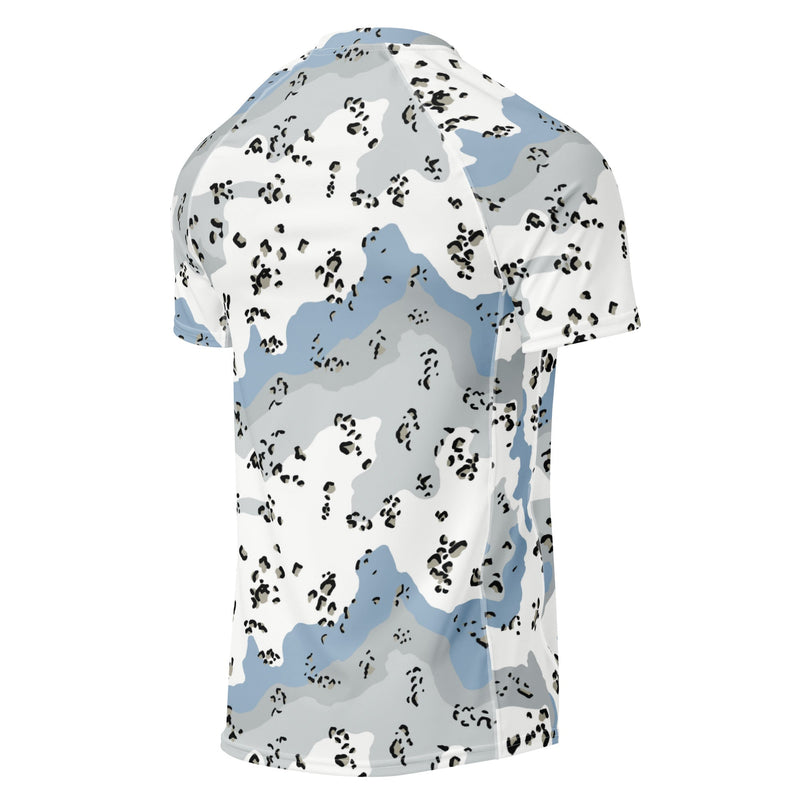 Chocolate Chip Polar Ice CAMO Mens Short-Sleeve Rash Guard - SS