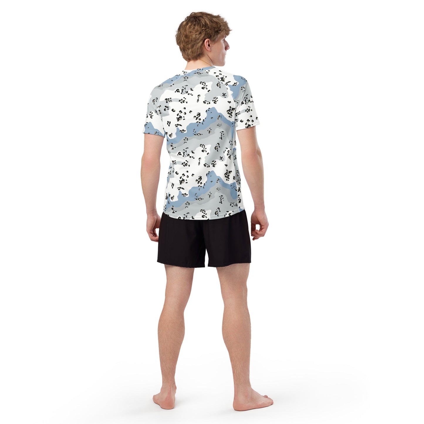 Chocolate Chip Polar Ice CAMO Mens Short-Sleeve Rash Guard - Short-sleeve Guards