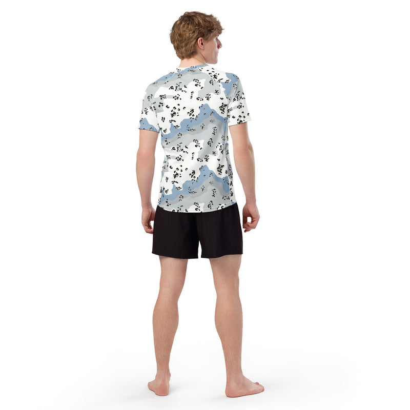 Chocolate Chip Polar Ice CAMO Mens Short-Sleeve Rash Guard - SS
