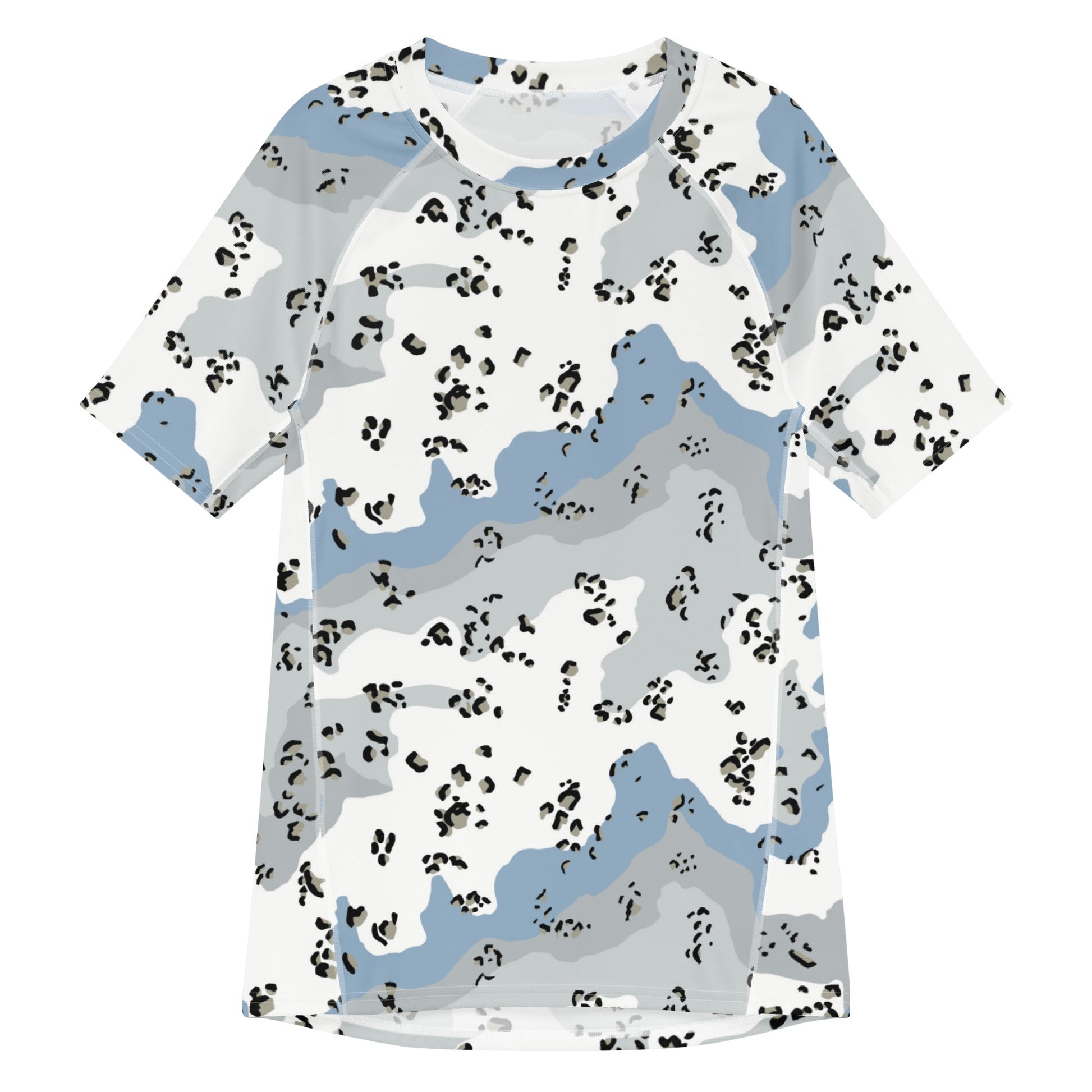 Chocolate Chip Polar Ice CAMO Mens Short-Sleeve Rash Guard - 2XS - Short-sleeve Guards