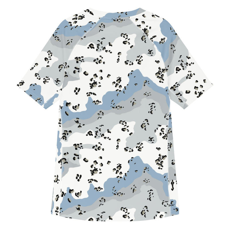 Chocolate Chip Polar Ice CAMO Mens Short-Sleeve Rash Guard - SS