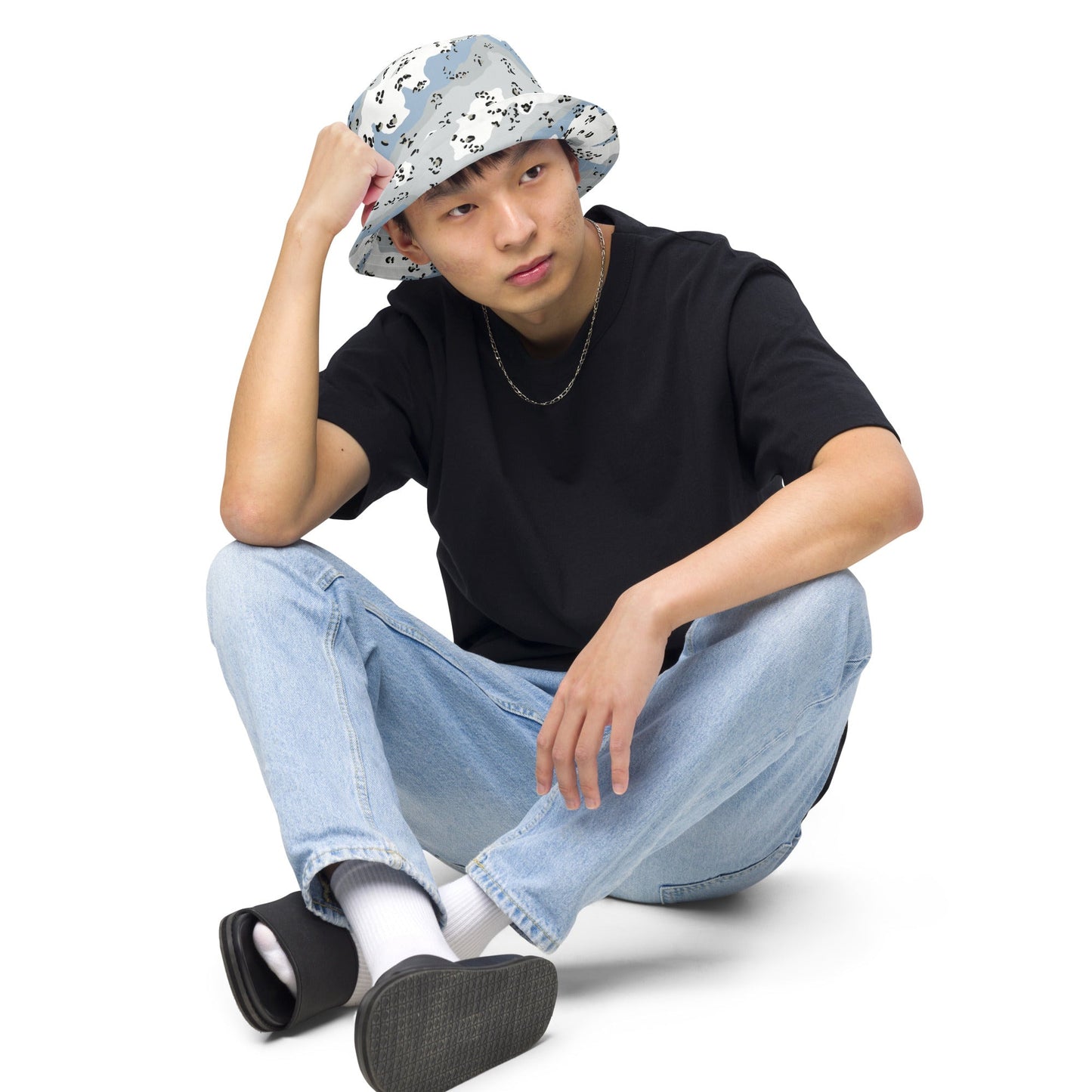 Chocolate Chip Polar Ice CAMO Reversible bucket hat - Bucket Hats